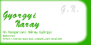 gyorgyi naray business card